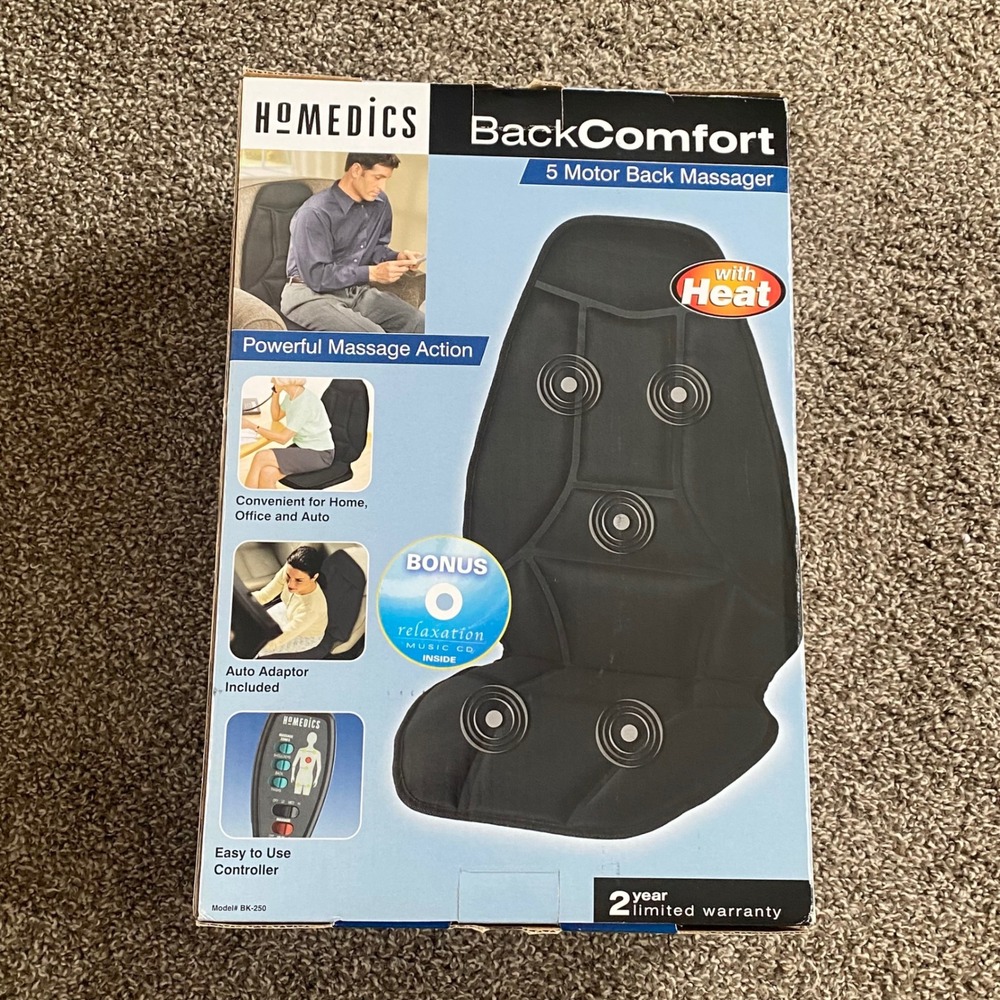 HOMEDICS BackComfort 5 Motor Back Massager with Heat and Controller BK 250